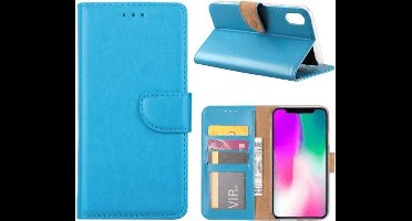 FONU Boekmodel Hoesje iPhone Xs / X - Turquoise