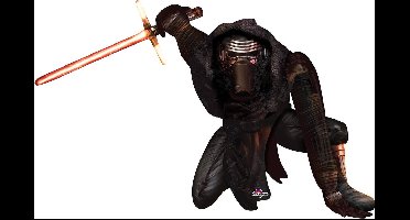 "Aluminium Kylo Ren ballon 177 x 104 cm - Star Wars™ VII - Feestdecoratievoorwerp - One size"