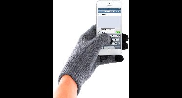 Mobiparts Touchscreen Handschoenen grijs (maat L)