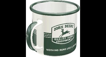 John Deere Farm Emaille Drinkbeker