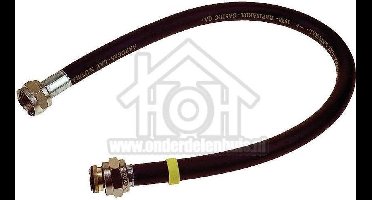 Universeel Gasslang Rubber flexibel voor los staande apparaten Gastec 100 cm met