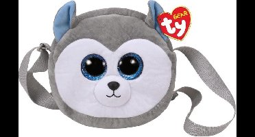 Ty - Pluchen - Schoudertas - Husky- Gear - Slush - 2,7 Liter Wit/grijs