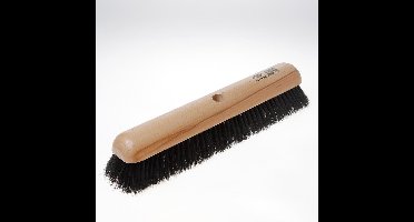 Zaalveger zwart zacht 40cm