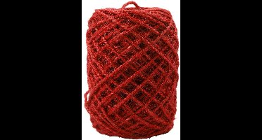 Natuurlijk hennep, dikte 1-2 mm, rood, 150 m