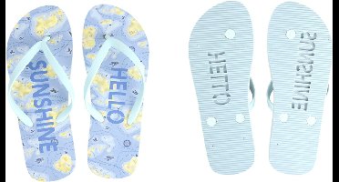 Esschert Design Teenslippers Zee Rubber Blauw Maat 36/37