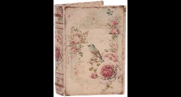 Baroque - Opberger - Opbergboek Vogel 20 cm - Groen - 20x14x4 - PU Leather