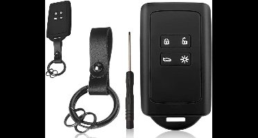 EGoods - Beschermhoesje autosleutel siliconen - 4 toetsen - sleutelhanger - Renault Captur auto.