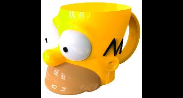 Stor 3d Homer Simpson Mok Geel