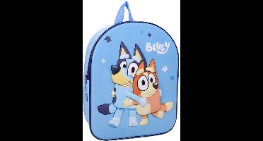 Bluey 3D Rugzak - Blauw - Polyester - Kinderen - 32 x 26 x 11 cm