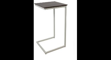 laptoptafel Puerto Rico vierkant mangohout - 40x35x58 cm - walnoot