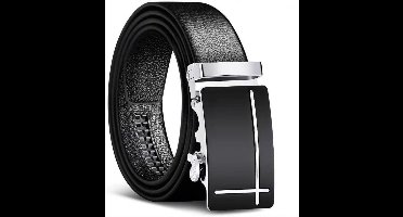 Cosensi - Traploos verstelbare leren herenriem met automatische gesp - Zakelijke en vrijetijdskleding - 35 mm