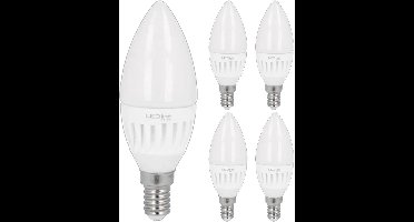 LED line PRIME LED Kaarslamp C37 E14 - 5W (vervangt 60W) - 700lm - Ø37mm - 230V - Energiezuinig - 5 stuks