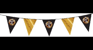 Haza Original Vlaggenlijn Zwart/ Goud ''sweet 16'' 10 M