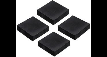 Anti-vibratiematten voor wasmachines en HVAC-apparatuur - 4 stuks rubberen pads, 50 mm, geluidsabsorberend