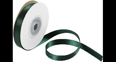 Satijnlint, B: 10 mm, groen, 10 m/ 1 rol