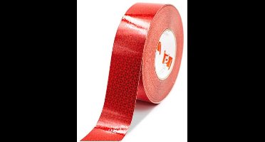 Reflexfolie Contourmarkering 50mm - Weerbestendige Markering Voor Aanhanger en Vrachtwagen - Rood 8 Meter