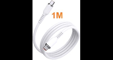 Ntech USB C Kabel 1m – usb c naar usb c 60W kabel geschikt voor Apple CarPlay, Powerbanks, Auto Accessories /Samsung A56/ A36/A26/S25 Ultra/S25 FE/A17/A16/ Tab A11 Plus / S24 Ultra / S24 FE / iPhone 17 / 17 Pro / 15 / 15 Pro / 16 / 16 Pro Max
