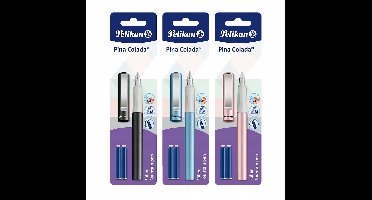 Pelikan Pina Colada Vulpen met 2 patronen - Blauw