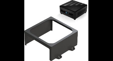 Onder-bureau & wandhouder mini-pc – compatibel met MSI Cubi 5 10M / Cubi N ADL – Stevige mini-pc bureauhouder