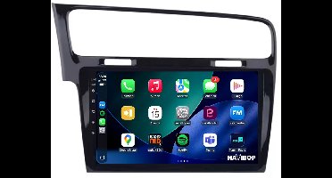 Geschikt voor Volkswagen Golf 7 - Zwart (2013 t/m 2020) | 4+64GB 8-CORE | 10 inch Android 15.0 CarPlay autoradio | Draadloos CarPlay & Android Auto | Externe microfoon | Bluetooth & WiFi | NAVIBOP NB-4582 | Bouwjaar 2013 t/m 2020