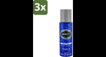 Brut - Deodorant - Spray - Oceans - Fris & maritiem aroma - 200ml - Bulkverpakking - 3 stuks