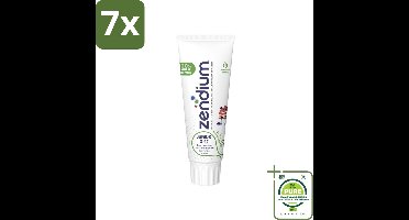 7 x Zendium Tandpasta Junior 75 ml - Grootverpakking - Tandpasta Voor Kinderen - Tandenpoetsen - Gezonde Tanden - Melktanden - Volwassen Tanden