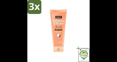 3 x Sence - Coconut - Douchecrème - Verzorgend - 200 ml - Grootverpakking - Douchecrème - Kokos - Verzorgend - Hydraterend - Milde Reiniging