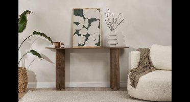 Asir - Dressoir - Okkernoot - 100% Melamine Gecoat Spaanplaat - 150 x 35 x 75 cm