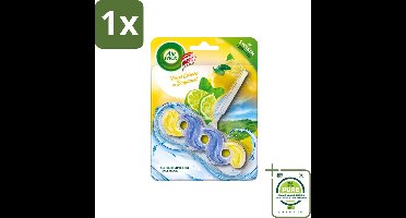 1 x Air Wick - Geparfumeerd Toiletblok - Citroen & Bergamot - 1 Stuk - Toiletblok - Luchtverfrissers - Wc Geur - Citroen Geur - Bergamot Geur