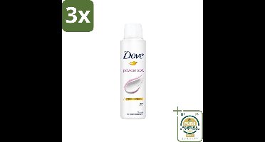 3 x Dove - Deospray - Powder Soft - 150 ml - Grootverpakking - Deodorant Spray - Poederachtige Geur - Schone Oksels - Schone Achsel - Schone Huid