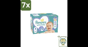 7 x Pampers – Luiers – Baby Dry Maat 4 – 76 Luiers - Grootverpakking - Koffiezetapparaat - Koffiezetapparaat - Koffiezetapparaat