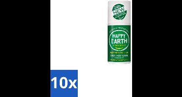 Happy Earth – Deodorant Roll-On – 100% Natuurlijk Bergamot Cedarwood – 75 ml - Bulkverpakking - 10 stuks