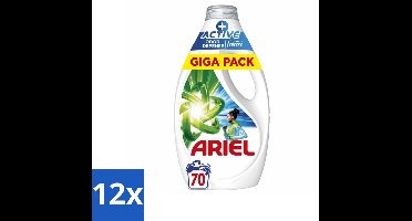 Ariel - Vloeibaar Wasmiddel - +Actieve Odor Defense - 70 Wasbeurten - 3,15 liter - Voordeelverpakking - 12 stuks