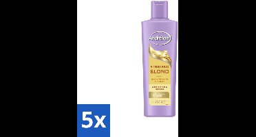 Andrélon – Shampoo – Stralend Blond – 250 ml - Bulkverpakking - 5 stuks