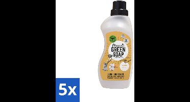 Marcel's Green Soap - Wasverzachter - Katoen & Vanille - Zachte frisheid - 30 Wasbeurten - 750 ml - Bulkverpakking - 5 stuks