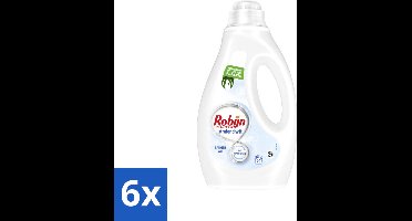 6 x Robijn - Stralend Wit - Vloeibaar Wasmiddel - 20 Wasbeurten - Wasmiddel - Witwas - Vloeibaar Wasmiddel - Wasverzachter - Biologisch Afbreekbaar