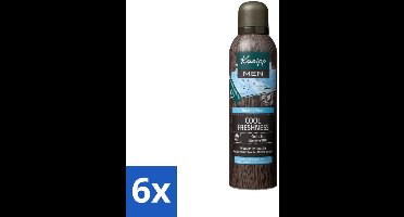 6 x Kneipp - Douche schuim - Men Cool Freshness - Frisse geur - 200 ml - Douche Foam - Mannen - Verfrissend - Munt - Jojoba