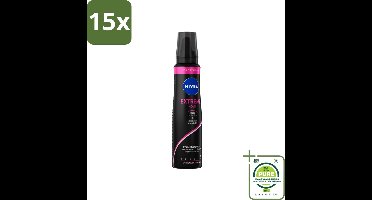 15 x NIVEA - Haarschuim - Extreme Stevigheid - 48 Uur Lang Bescherming - 150 ml - Grootverpakking - Haar Mousse - Extreme Hold - Volume - Verzorging - Panthenol