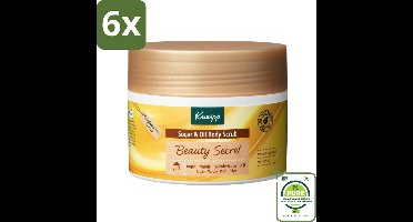 Kneipp - Body scrub - Sugar & Oil - Beauty Secret - 200 ml - Voordeelverpakking - 6 stuks - Lichaams Scrub - Kneipp