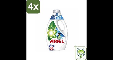 Ariel - Vloeibaar Wasmiddel - +Actieve Odor Defense - 30 Wasbeurten - 1,35 liter - Voordeelverpakking - 4 stuks - Ariel wasmiddel - Wasmiddel vloeibaar