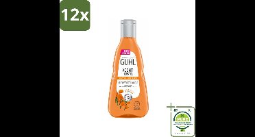 Guhl - Shampoo - Vochtherstel - 250 ml - Voordeelverpakking - 12 stuks - Droog haar - Hydratatie shampoo
