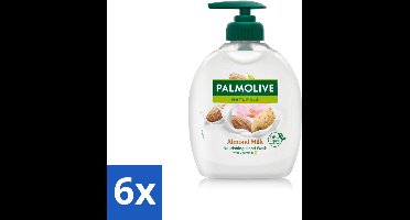 Palmolive - Amandelmelk - Handzeep Met Pomp - Milde Reiniging - 300 ml - Voordeelverpakking - 6 stuks