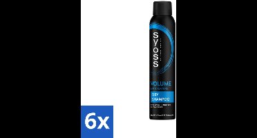 SYOSS - Volume Droogshampoo - Shampoo - Voor Volumeboost - 200ml - Voordeelverpakking - 6 stuks