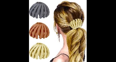 PULUZ - Dames Haarclips - 3-Delig Set - Retro Vogelnest Model - Grote Maat - Voor Dames En Meisjes