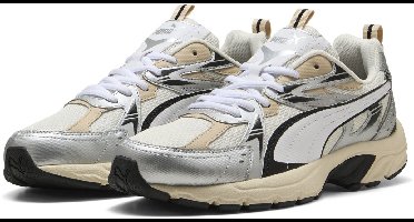 PUMA Milenio tech_ Unisex Sneakers - Warm White-PUMA White-PUMA Silver