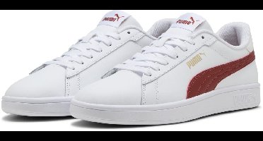 PUMA Puma Smash 3.0 L Unisex Sneakers - PUMA White-Bordeaux Red