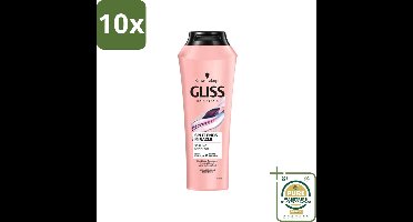 10 x Gliss - Shampoo - Split Hair Miracle - Voor Beschadigd Haar - 250 ml - Grootverpakking - Gespleten Haarpunten - Beschadigd Haar - Haarherstel - Druivenpitolie - Ionentechnologie