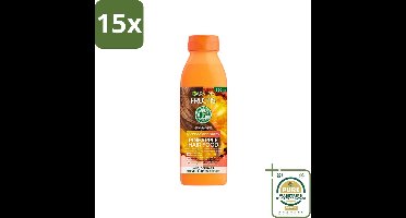15 x Garnier - Fructis Hair Food Pineapple - Shampoo - Lang & Dof Haar - 350 ml - Grootverpakking - Haarverzorging - Shampoo - Lang Haar - Dof Haar - Glans