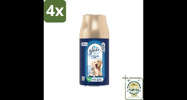 Glade – Automatic Spray Navulling – Refreshing Air Huisdieren – 269 ml - Voordeelverpakking - 4 stuks - Luchtverfrisser - Frisse geur