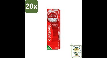 20 x Colgate – Max White Infinite – Tandpasta – 75 ml - Grootverpakking - Witte Tanden - Anti-vlekken Bescherming - Tandpasta - Glazuur Beschermen - Tandvlees Gezond